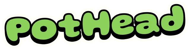 The wordmark for PotHead: Escape the Cloud, on a paper-colored backing for dark backgrounds